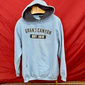 Vintage Kenpo National Parks Grand Canyon 1919 Blue Heavyweight Hoodie Large